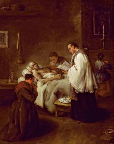 Extreme Unction, c.1755 by Pietro Longhi